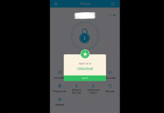 Unlocking door using app for Bluetooth and Wifi Versions